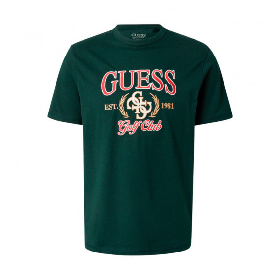Camiseta con Logotipo Bordado  GUESS
