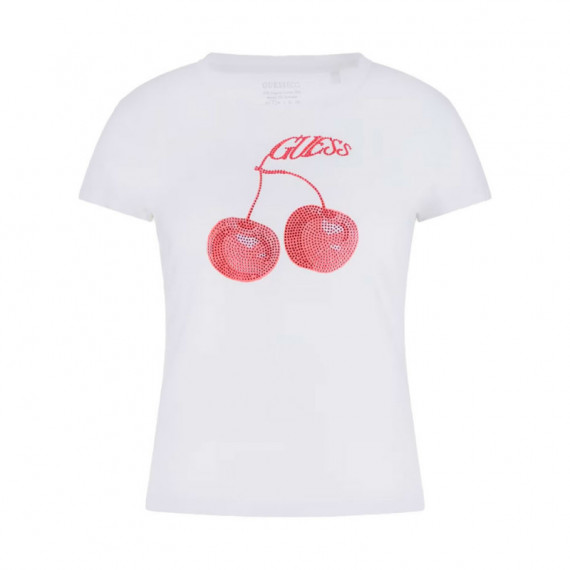 Camiseta con Estampado Frontal del Logotipo  GUESS