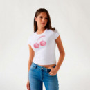 Camiseta con Estampado Frontal del Logotipo  GUESS