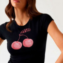 Camiseta con Estampado Frontal del Logotipo  GUESS