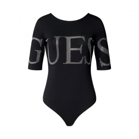 Body con Pedrería y Escote Pronunciado  GUESS