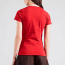 Camiseta con Logotipo Bordado  GUESS