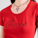 Camiseta con Logotipo Bordado  GUESS
