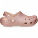 Zueco Clasicc Gliter Rosa  CROCS