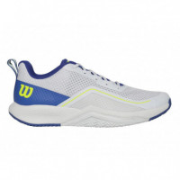 Zapatillas Wilson Rush Pro Lite Blanco Azul Fluor  WILSON PADEL