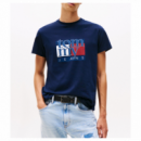 Camiseta TOMMY JEANS Flag Azul Marina
