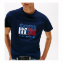 Camiseta TOMMY JEANS Flag Azul Marina