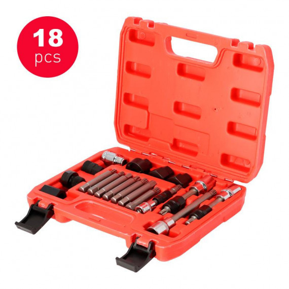 Set Extractores para Poleas Alternador FARGO TOOLS 18 Pcs