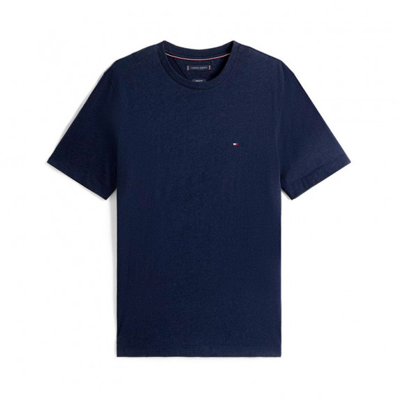 Camiseta de Cuello Redondo con Logo Bordado  TOMMY HILFIGER