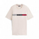 Camiseta de Punto Elástico con Logo  TOMMY HILFIGER