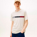 Camiseta de Punto Elástico con Logo  TOMMY HILFIGER