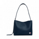 Bolso Hobo con Insignia del Logo  TOMMY HILFIGER