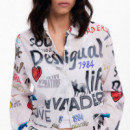 Camisa Algodón Letras  DESIGUAL