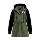 Chaqueta Tipo Parka Combinada Mickey  DESIGUAL