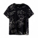 Camiseta Mickey Sketch  DESIGUAL