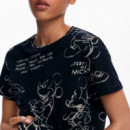Camiseta Mickey Sketch  DESIGUAL