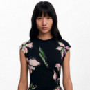 Vestido Irregular Flores  DESIGUAL