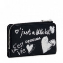 Monedero Efecto Piel Grafitti Mediano  DESIGUAL