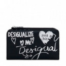 Monedero Efecto Piel Grafitti Mediano  DESIGUAL