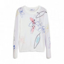 Jersey Fino Trazos Flores  DESIGUAL