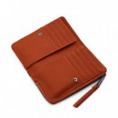 Monedero Efecto Piel Bordado Mediano  DESIGUAL