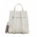 Mochila Parches Efecto Piel Mediana  DESIGUAL