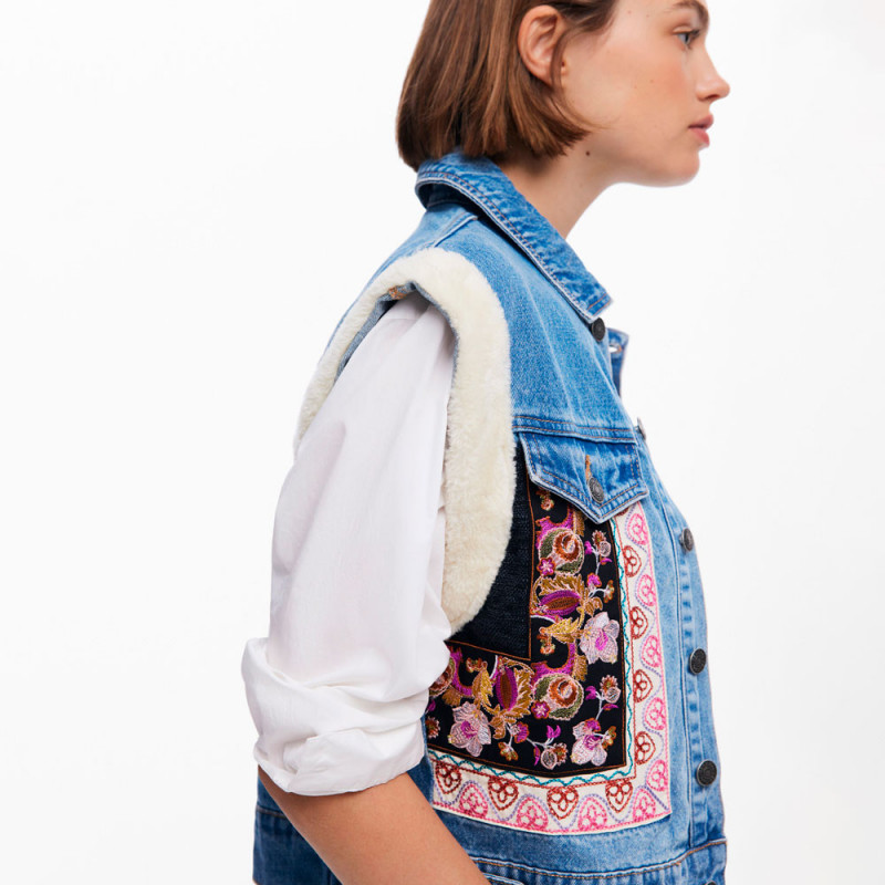 Chaleco Vaquero Chaleco Desigual Chaleco Vaquero Borreguito