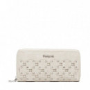 Monedero Efecto Piel Tachuelas Grande  DESIGUAL