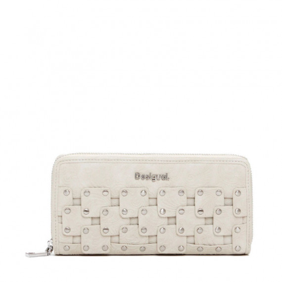 Monedero Efecto Piel Tachuelas Grande  DESIGUAL