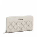 Monedero Efecto Piel Tachuelas Grande  DESIGUAL