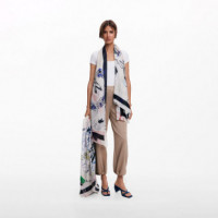 Pañuelo Rectangular Trazos  DESIGUAL