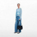 Bolso Cruzado Efecto Piel Tachuelas Pequeño  DESIGUAL