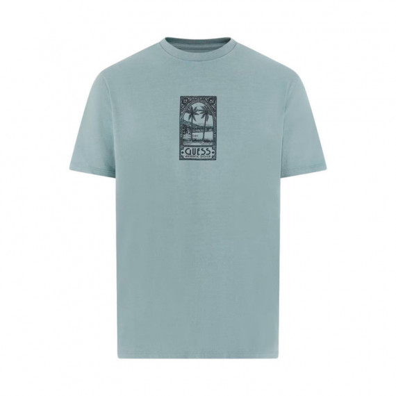 Camiseta con Aplicación Grande en la Espalda  GUESS