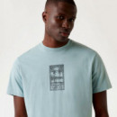 Camiseta con Aplicación Grande en la Espalda  GUESS