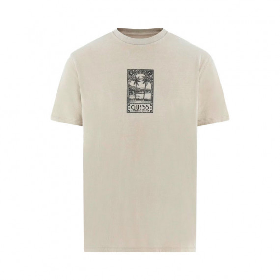 Camiseta con Aplicación Grande en la Espalda  GUESS