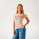 Camiseta Logotipo Triángulo  GUESS