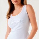 Top sin Mangas con Logotipo Bordado  GUESS