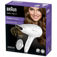 BRAUN HD385E Secador Iónico con Difusor 2.000W Blanco