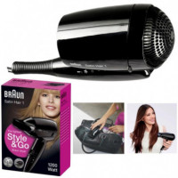 BRAUN HD130E Secador de Viaje 1200W Negro