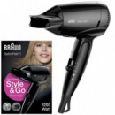 BRAUN HD130E Secador de Viaje 1200W Negro