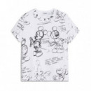 Camiseta Mickey Sketch  DESIGUAL