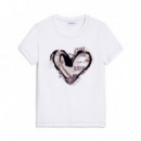 Camiseta Corazón Periódico  DESIGUAL