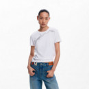 Camiseta Frase Bordada  DESIGUAL