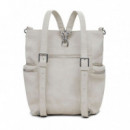 Mochila Efecto Piel Logo Grande  DESIGUAL