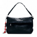 Bolso Solapa Efecto Piel Mickey Mediano  DESIGUAL