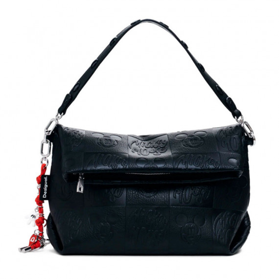 Bolso Solapa Efecto Piel Mickey Mediano  DESIGUAL