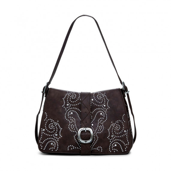 Bolso Efecto Piel Hebilla Mediano  DESIGUAL