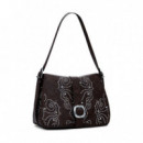 Bolso Efecto Piel Hebilla Mediano  DESIGUAL