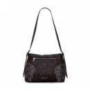 Bolso Efecto Piel Hebilla Mediano  DESIGUAL