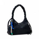 Bolso Logo 3D Asa Fruncida Mediano  DESIGUAL